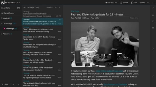 Nextgen RSS Reader