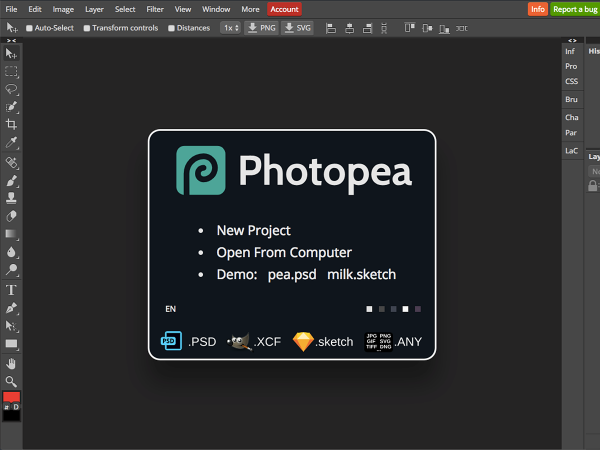 Photopea photoshop alternatives