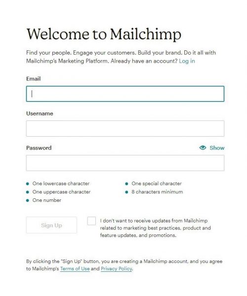 Welcome Mailchimp