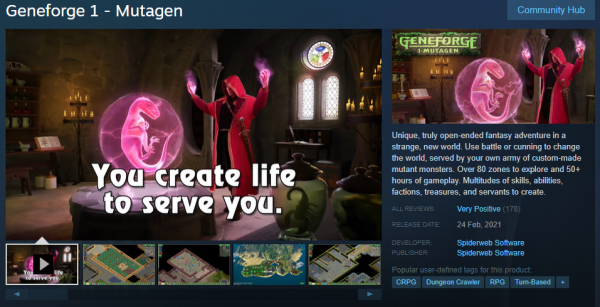 Where To Download Geneforge 1 Mutagen via Steam?