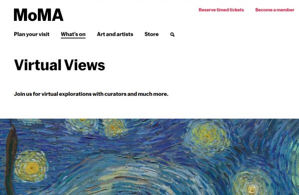 moma virtual museum tours