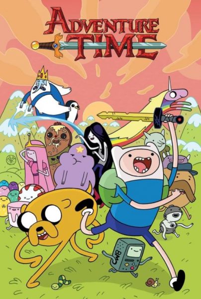 Adventure Time title banner.