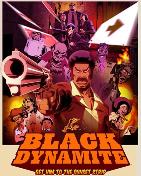 Adult cartoon Black Dynamite promo.