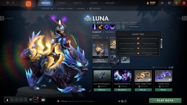 Luna Dota 2 Talent