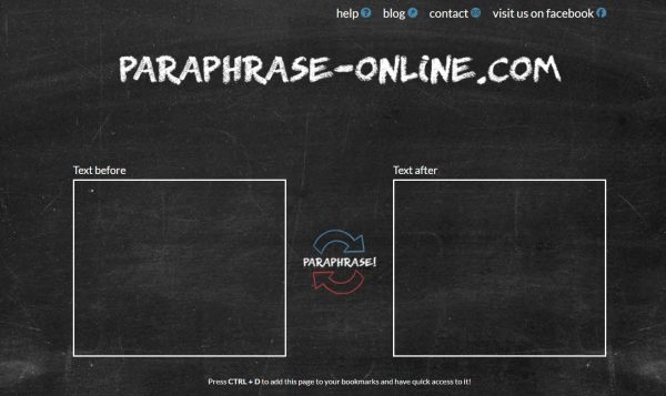 Paraphrase Online: best paraphrasing tool