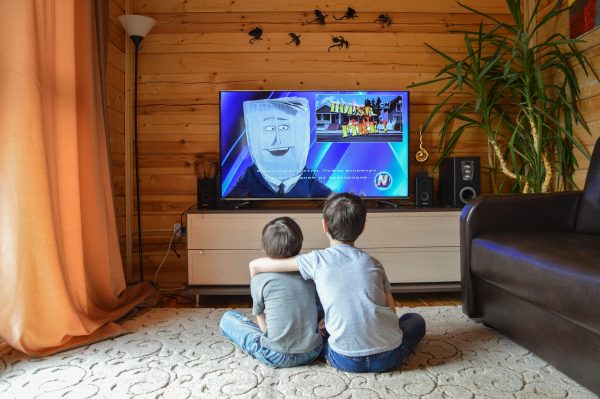 Kids Watching Cartoons