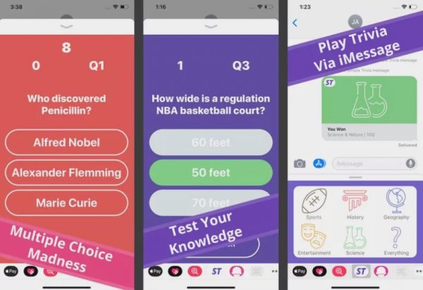 Simple Trivia on iMessage.
