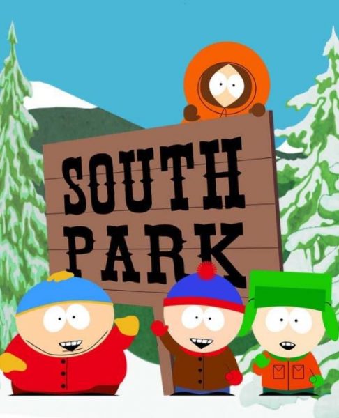 Adult cartoon South Park title photo.