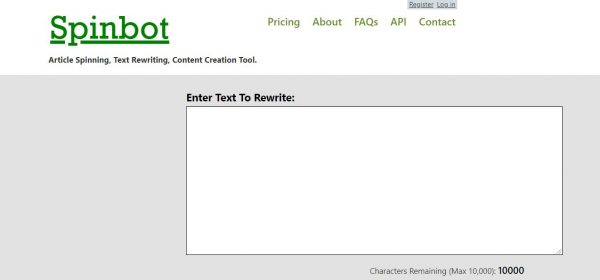 spinbot online paraphrasing tool