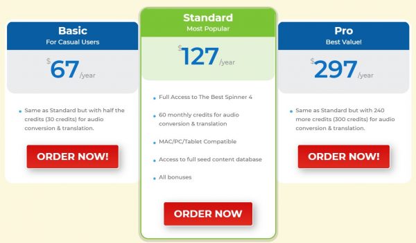 TBS4 Pricing