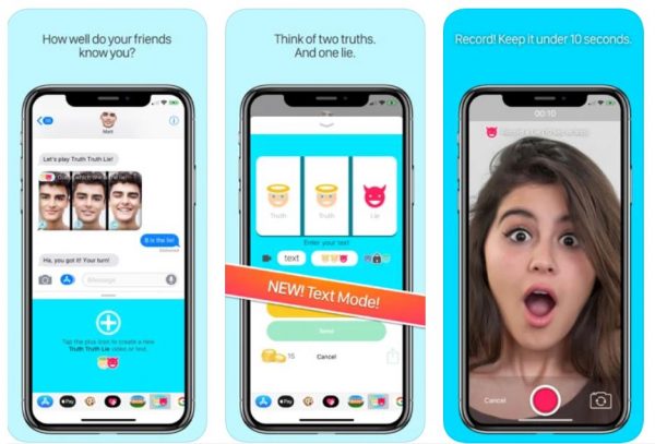 Truth Truth Lie on iMessage.