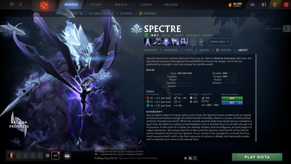 Who is Spectre Dota 2