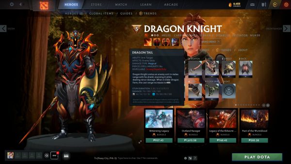 dota 2 dragon knight armor