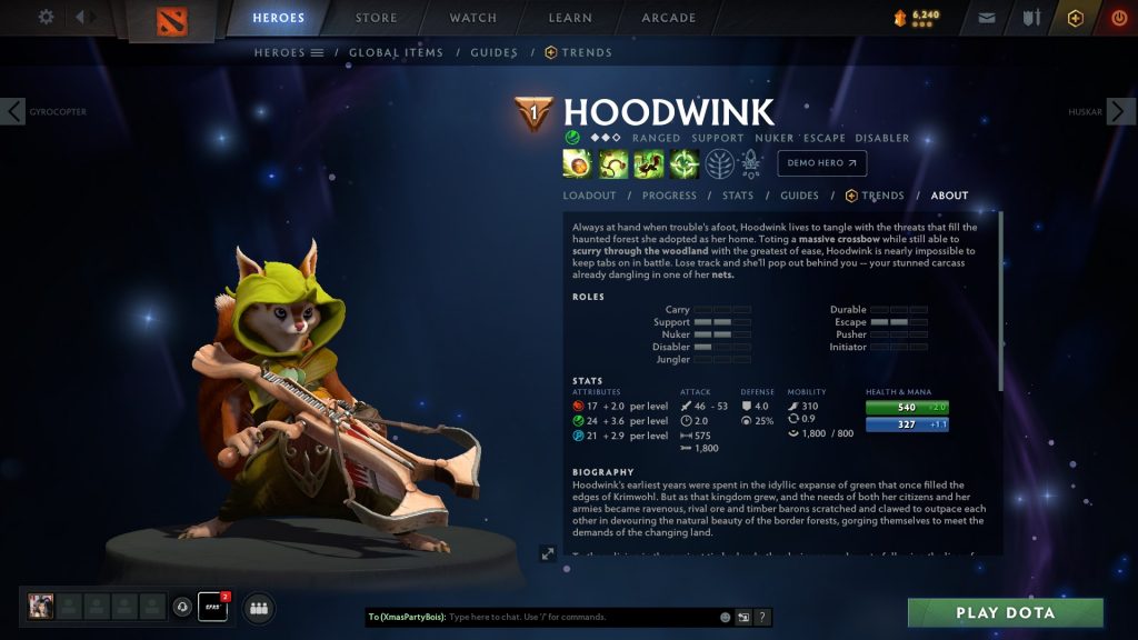 Dota 2 hoodwink фразы