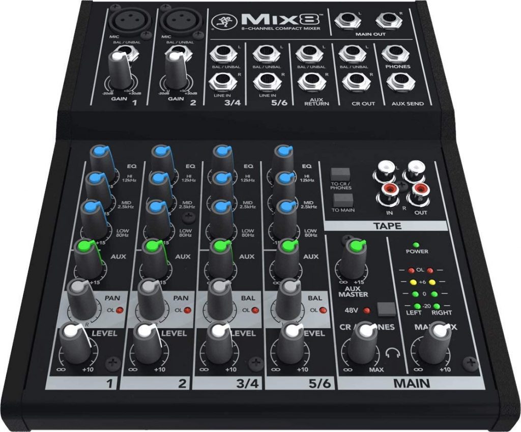 http://Mackie%20Mix%20Series,%208-Channel%20Compact%20Mixer