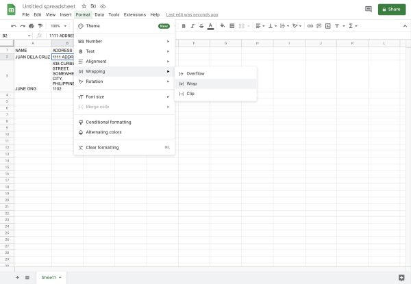 How to Wrap Text in Google Sheets   Guide  - 6