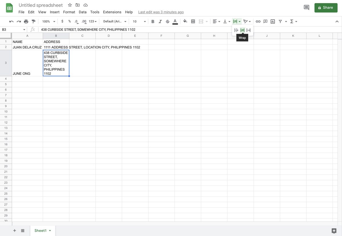 How to Wrap Text in Google Sheets? (Guide) | Robots.net