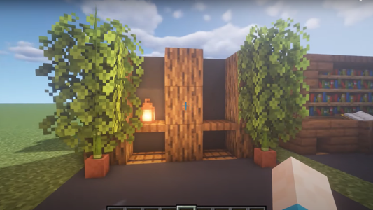 Pillar Hallway interior design idea for Minecraft