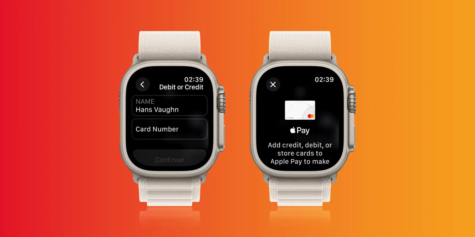 How To Add Card To Apple Watch