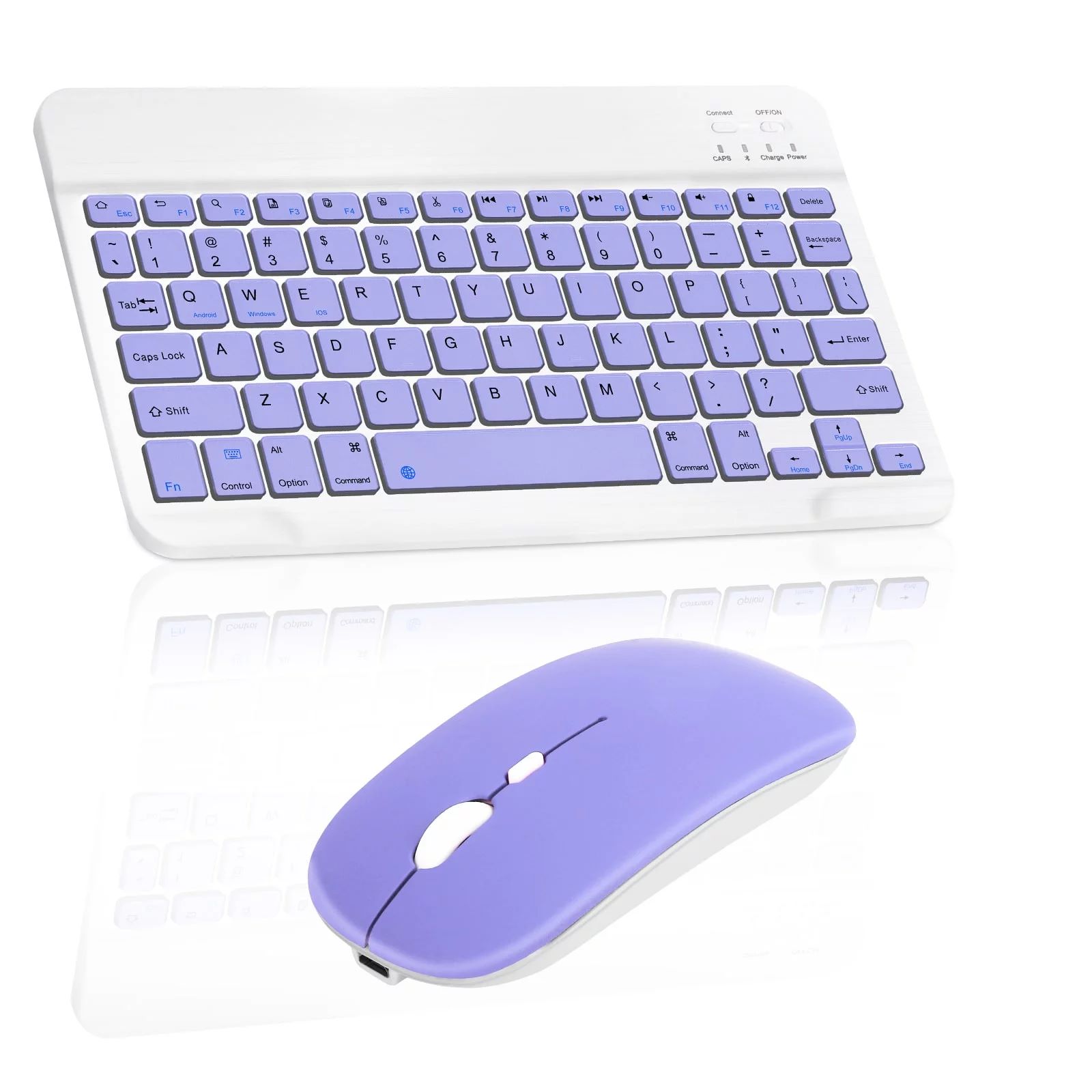 Para iPad Keyboard and Mouse Combo, Teclado inalámbrico Bluetooth Tecl
