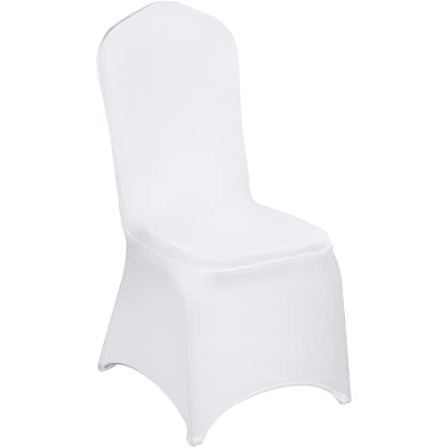 VEVOR 100 Pcs White Chair Covers - Transform Your Venue