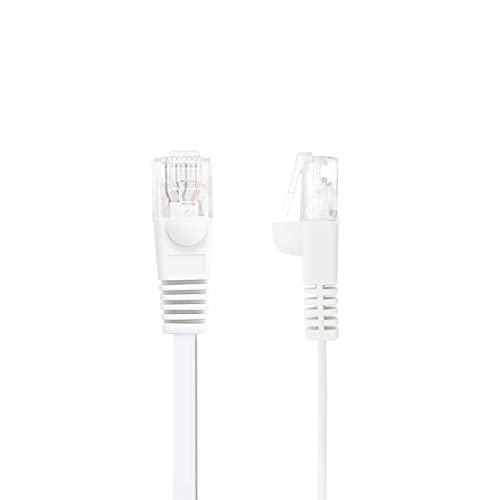Buhbo Cat6 Flat Ethernet Cable (5-Pack), White