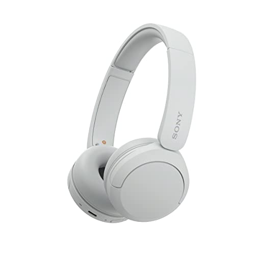 Sony WH-CH520 On-Ear Wireless Headphones with Mic, White
