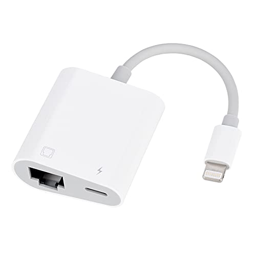 Ethernet Adapter for iPhone and iPad with Charging Port