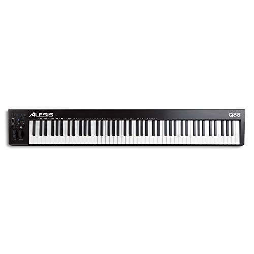Alesis Q88 MKII MIDI Keyboard Controller - Full-size Keys & Software Suite