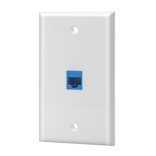 Ethernet Wall Plate - White