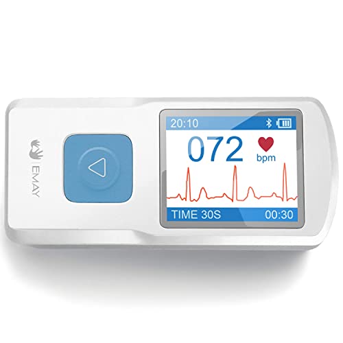 EMAY Portable ECG Monitor - Compact Stand-alone Device for Tracking Heart Health