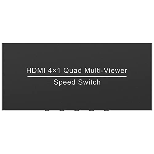Wiistar HDMI Quad Multi-Viewer 4 Ports Switch