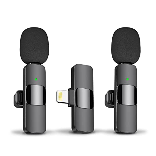 MAYBESTA Wireless Lavalier Lapel Microphone for iPhone, iPad