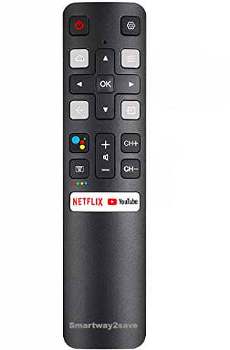 RC802V Voice Command Remote for Android 4K UHD TCL Smart TVs