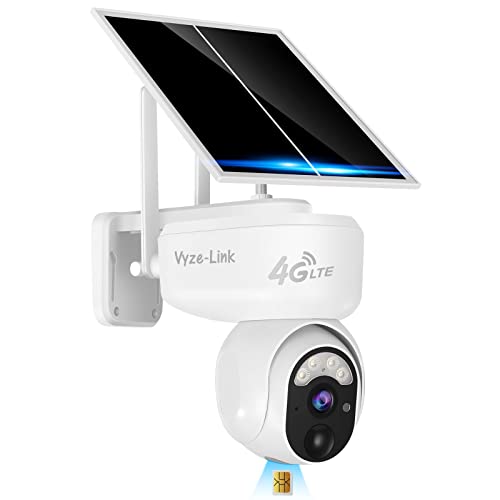 Vyze-Link 4G LTE Cellular Security Camera - Solar Powered, Outdoor, 2-Way Talk
