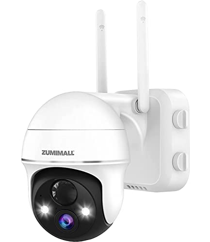 ZUMIMALL 2K Security Camera Outdoor Wireless WiFi with 360° PTZ