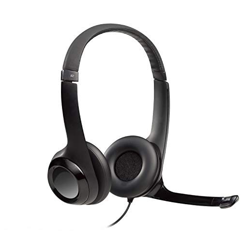 Logitech H390 Wired Headset - Pack of 2 with Noise-Canceling Microphone