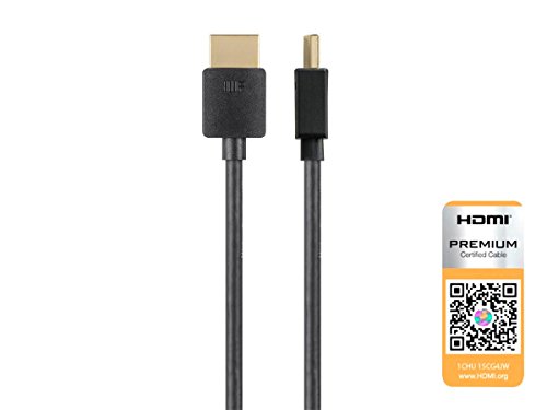 Monoprice High Speed HDMI Cable - Premium Certified, 4K@60Hz, HDR