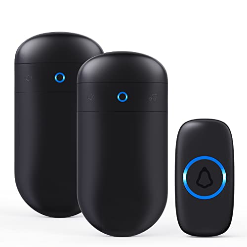 SECRUI Wireless Doorbell with 1000ft Coverage and 2 Receivers