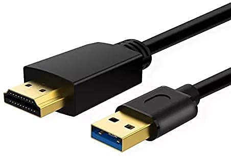USB to HDMI Adapter Cable - 1080P Monitor Converter Cord