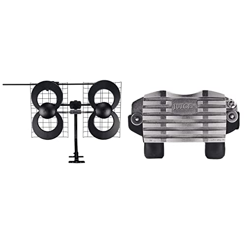 Antennas Direct ClearStream Juice VHF/UHF Preamplifier System & Clearstream 4V TV Antenna