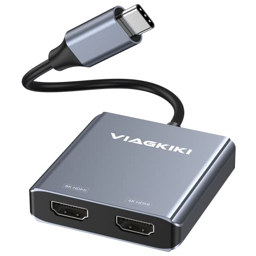 Viagkiki USB C to Dual HDMI Adapter