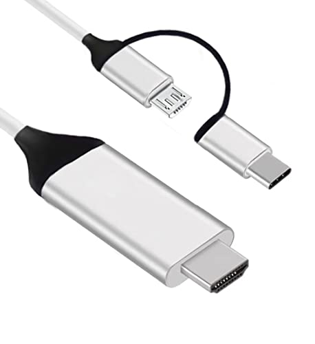 JUEJUEZI USB Type C Micro USB to HDMI Cable
