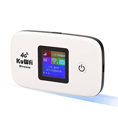 KuWFi 4G LTE Unlocked Wi-Fi Hotspot Device