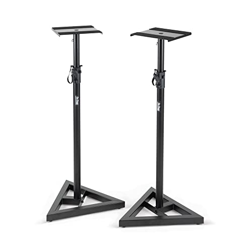 Adjustable Monitor Stands (Pair) with Sturdy and Stable Design