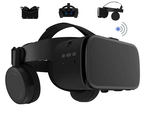 Wireless VR Headset with Bluetooth, VR Glasses for Movies & Video Games