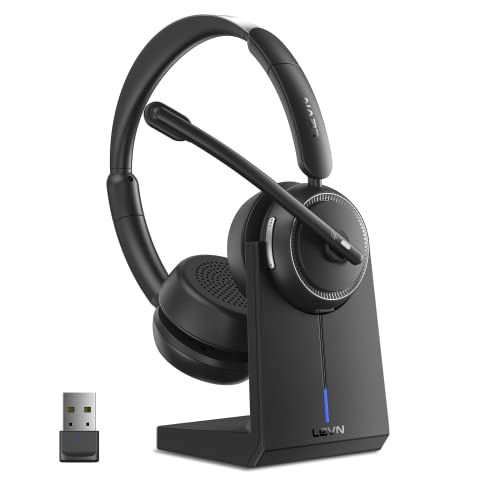 LEVN Wireless Headset with Noise Canceling Microphone
