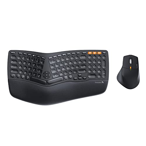 Ergonomic Wireless Keyboard Mouse Combo