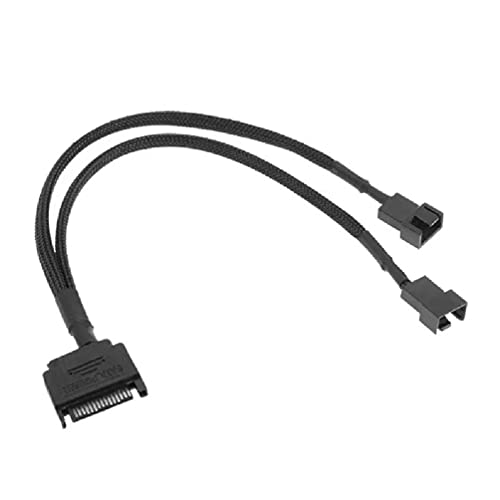 SATA 15 Pin to 4 Pin CPU Fan Adapter Cable