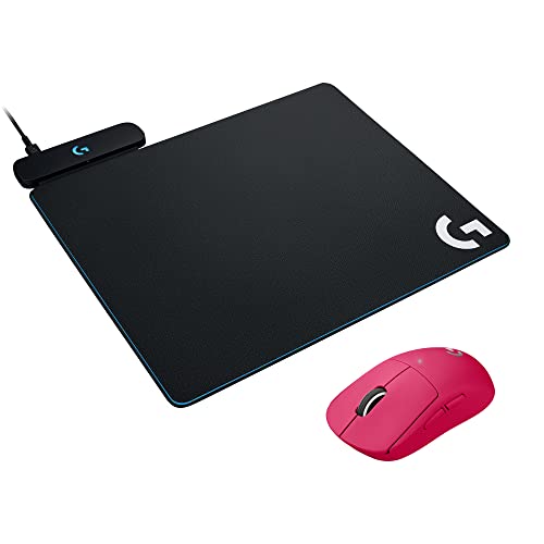 Logitech G Pro X Superlight Wireless Gaming Mouse + Powerplay Wireless Charging Mat Bundle